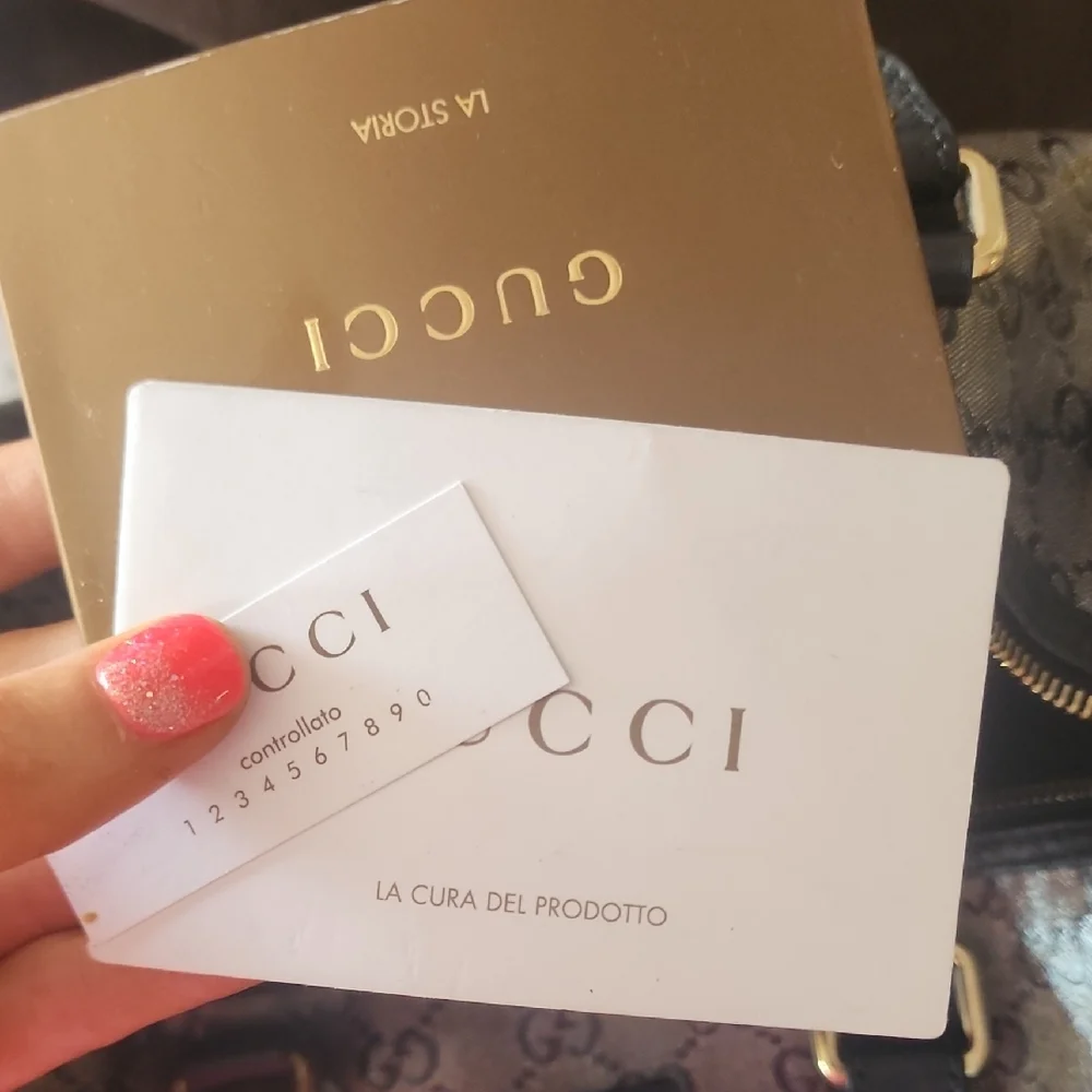 Gucci Black and Gray Speedy/Duffel Bag with Iconic Monogram - Picture 15 of 15